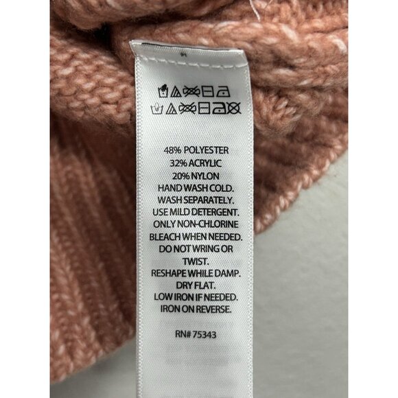 Sincerely Jules Sweater Vest Women’s XS Mauve Pink Sleeveless Cable Knit Chunky - Picture 4 of 4